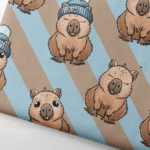 Home capibara blauw tricot